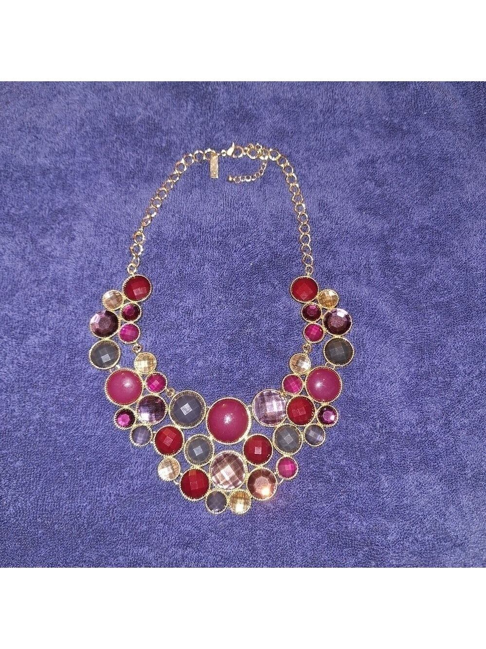 INC Multicolor Necklace Purple Plum